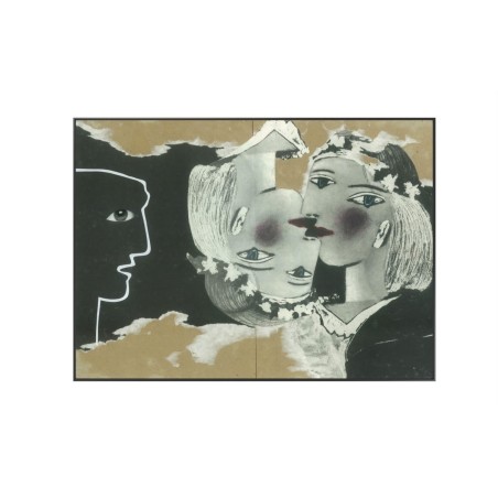 Kolaż analogowy „Aha” - wydruk