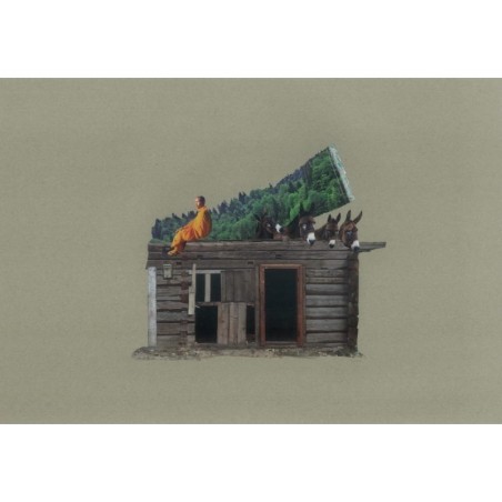 Kolaż analogowy „ Tylko spokój może nas uratować”  - wydruk