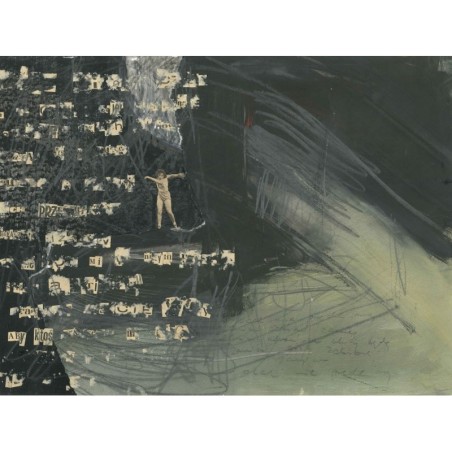 Kolaż analogowy „bez tytułu (aby ktoś)” - wydruk