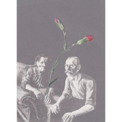 Kolaż analogowy „Dwa goździki”