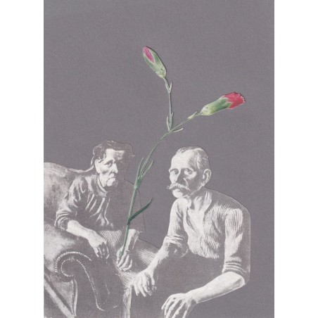 Kolaz Analogowy Dwa gozdziki