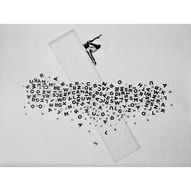 Kolaż analogowy „W zdrowym ciele” - wydruk