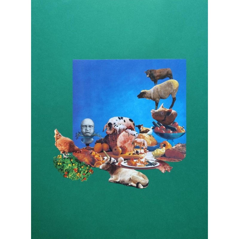 Kolaż analogowy „Smacznego” - wydruk